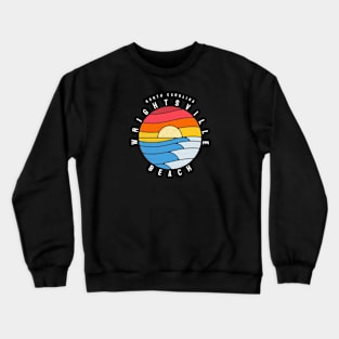 Wrightsville Beach, NC Stained Glass Sunrise Summertime Crewneck Sweatshirt